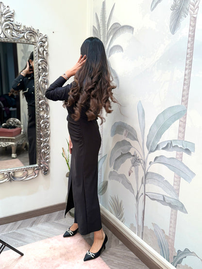 Pearl Trim Power dress