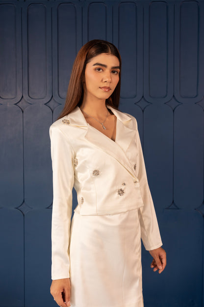 Fleur Blazer with Skirt set