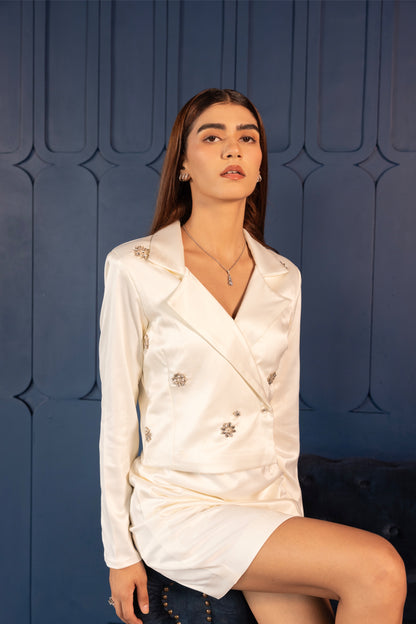Fleur Blazer with Skirt set