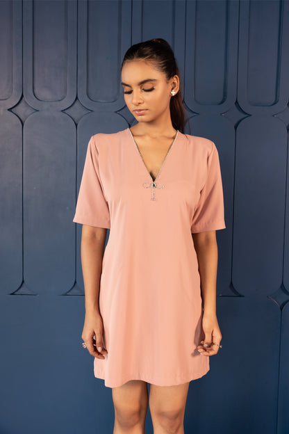 Box Pleat Bow Dress