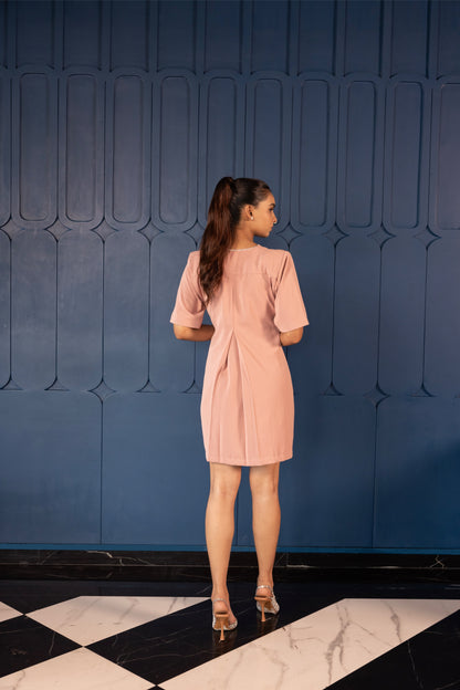 Box Pleat Bow Dress